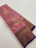 New collection in Kanchi Semi Silk sarees for Varmahalaxmi with contrast matching blouse piece-JU29