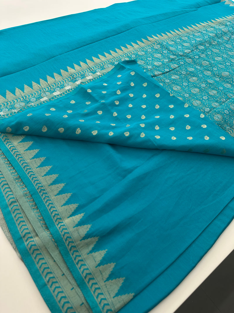 Designer Saree - Sapphire Crepe Georgette JU17