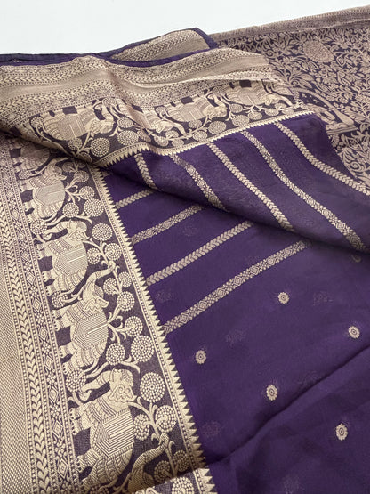 Premium Laser Chiffon Saree-M15