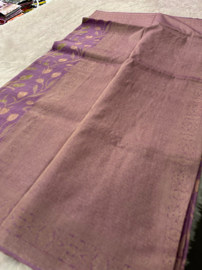 Tulips Linen Premium Saree-M13