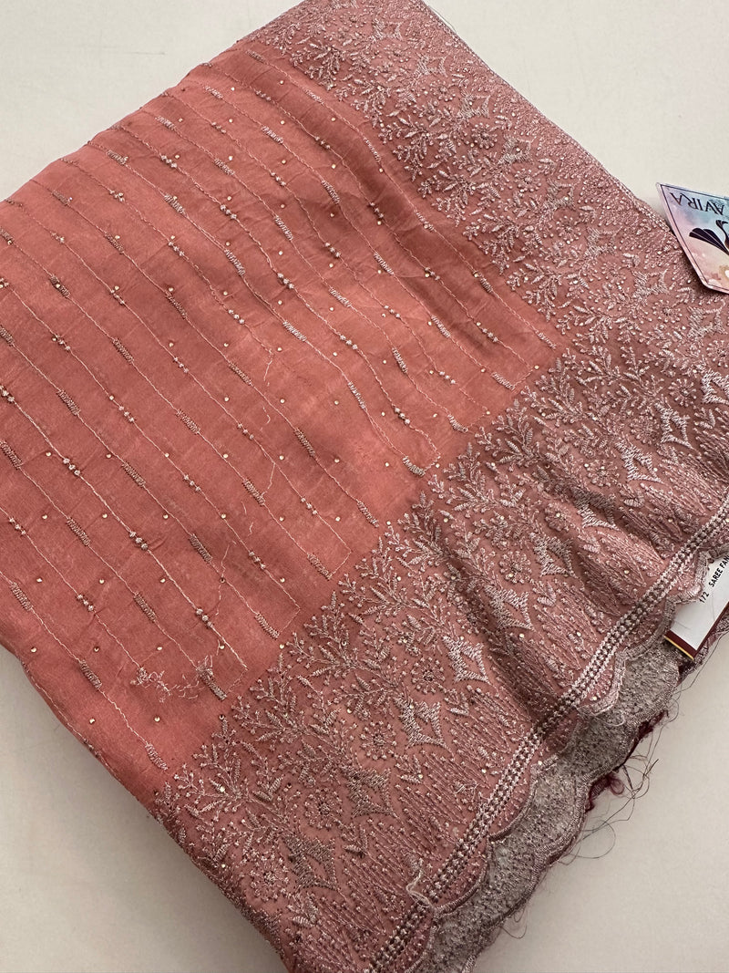 Soft Organza Fancy Saree-J24