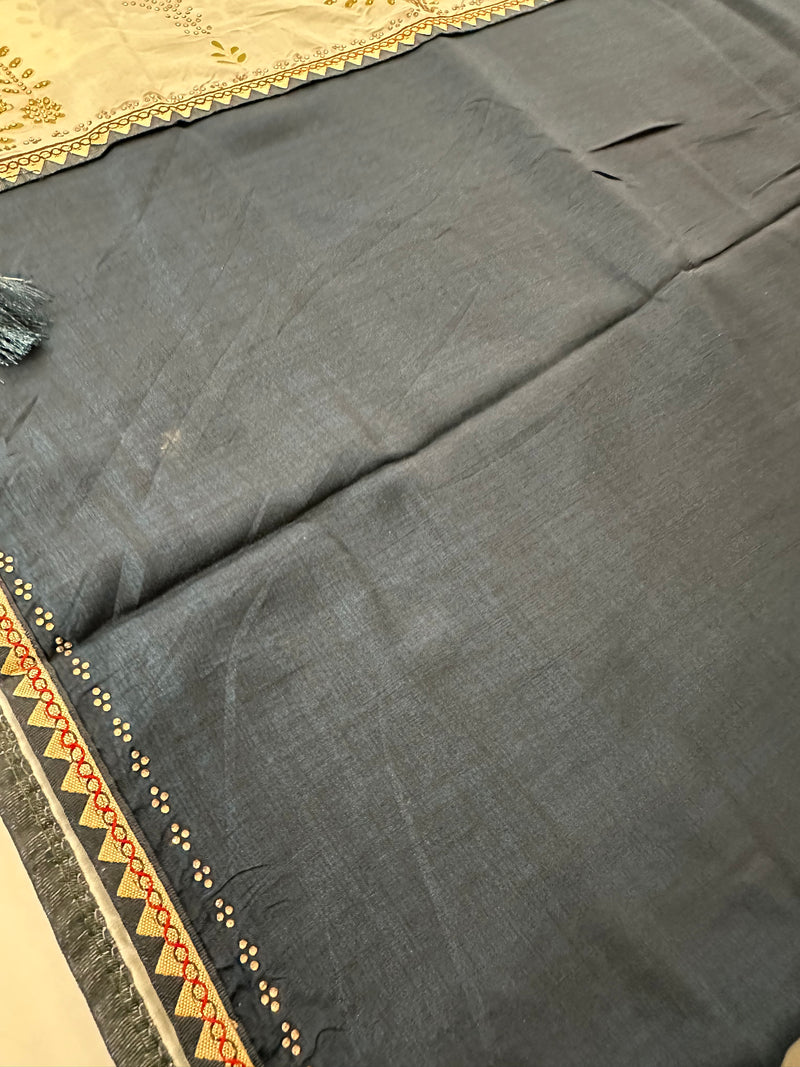 Patola Stone Work Fancy Saree-J30