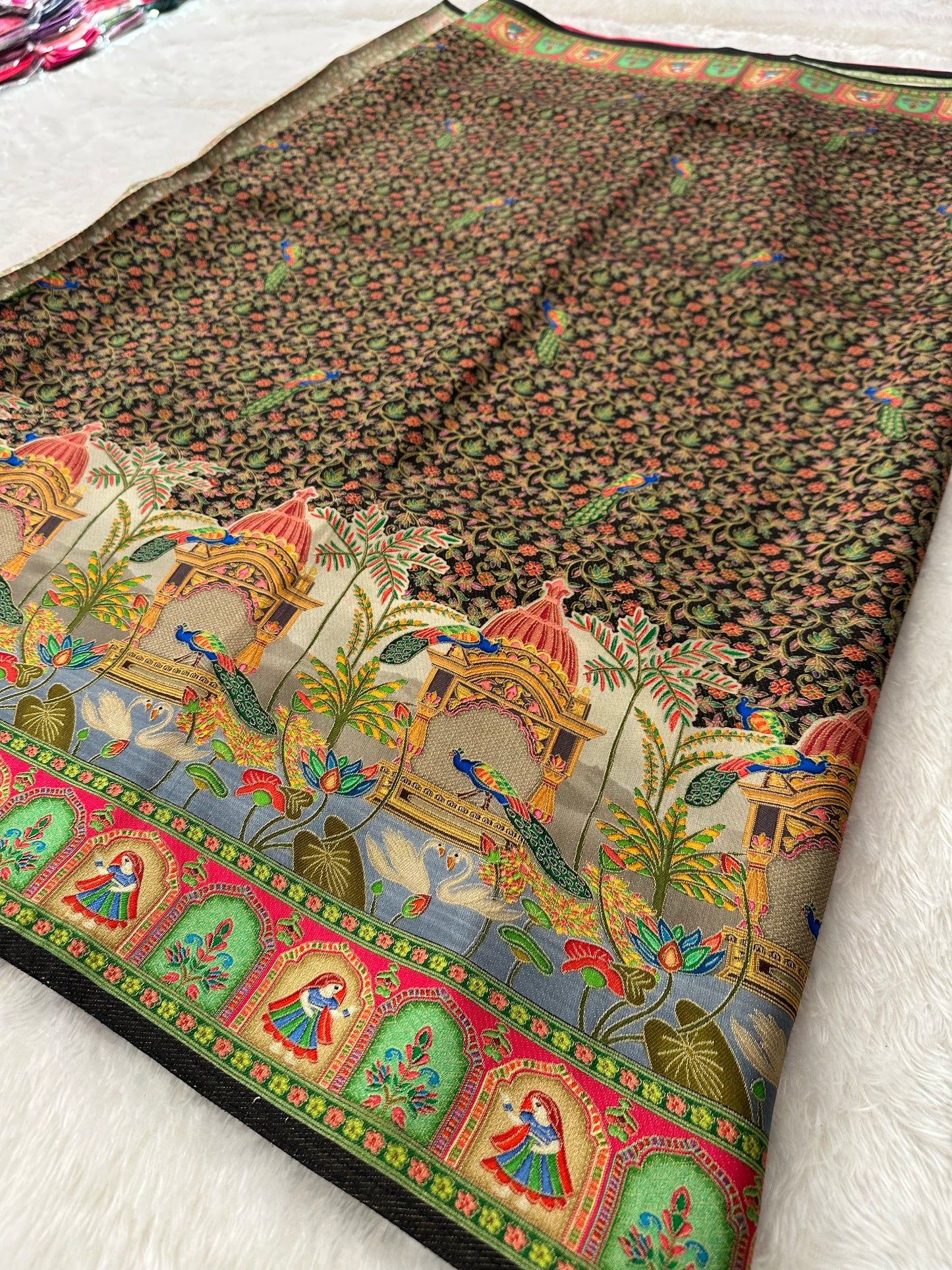 Pashmina kalamkari-M14