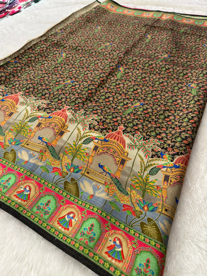 Pashmina kalamkari-M14