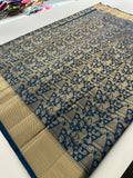 Kanchi Semi Silk Tissue Brocade-JU10