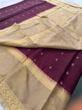 Semi Mysore Crape Silk saree-JU19