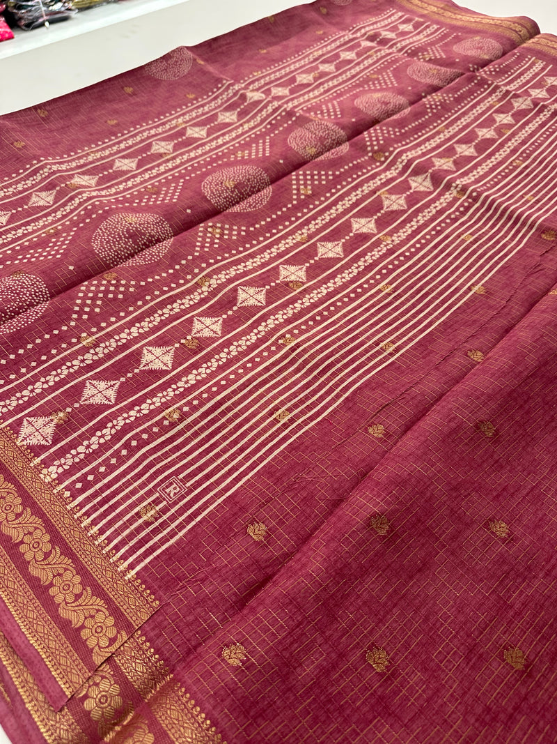 Tussar Fancy Saree -J22