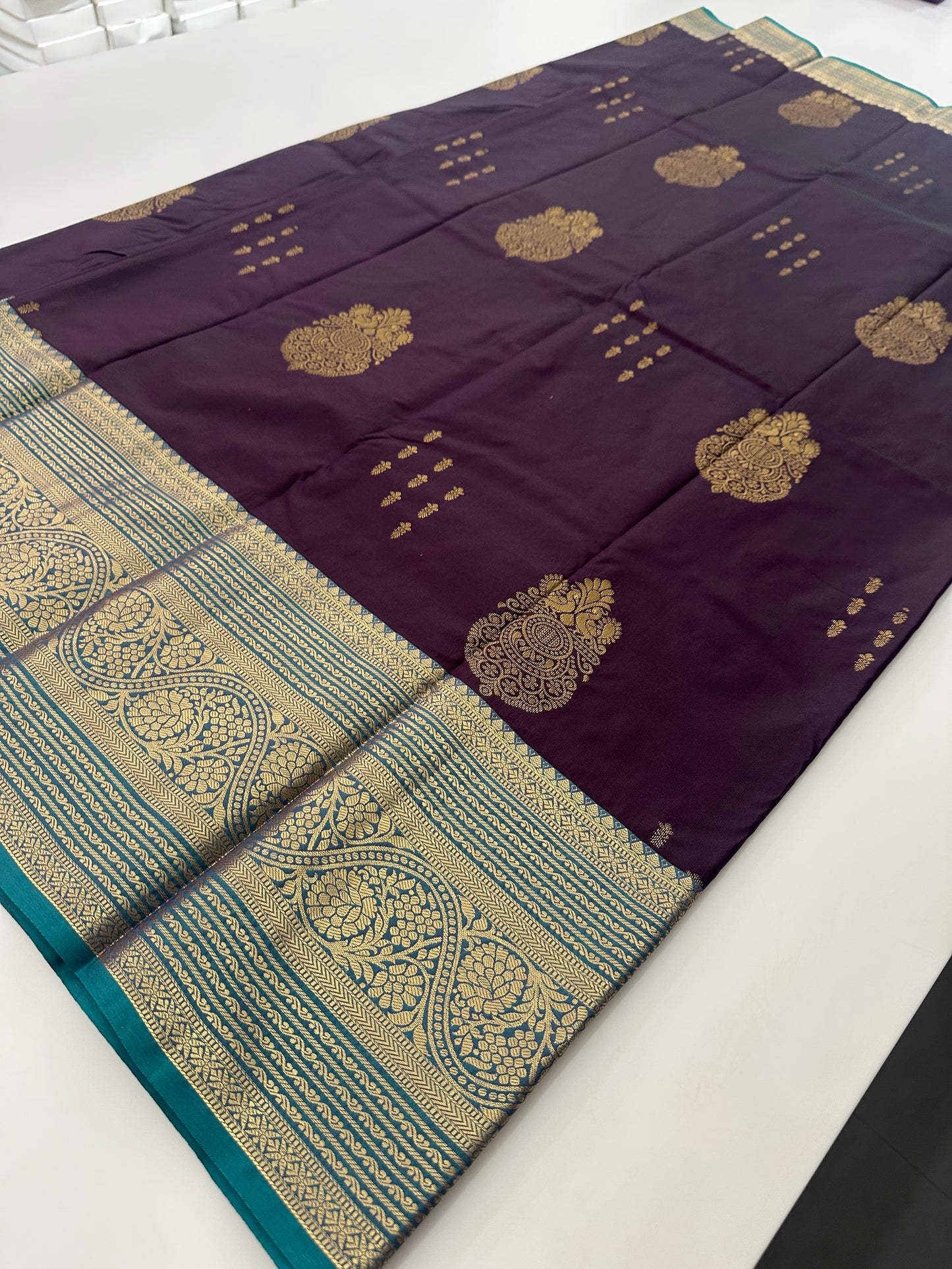 Semi Kanchi Silk Saree-JU16