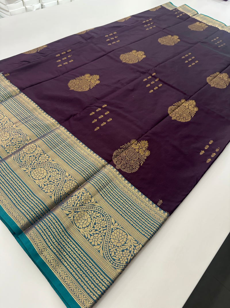 Semi Kanchi Silk Saree-JU16
