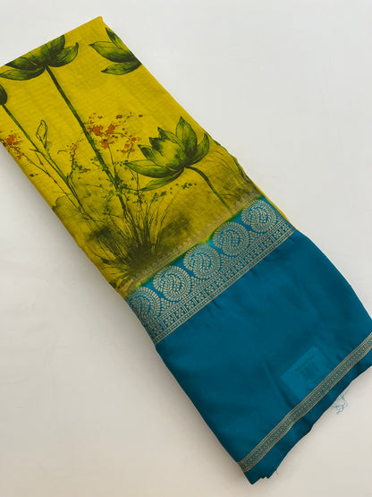 Digital printed crape fancy