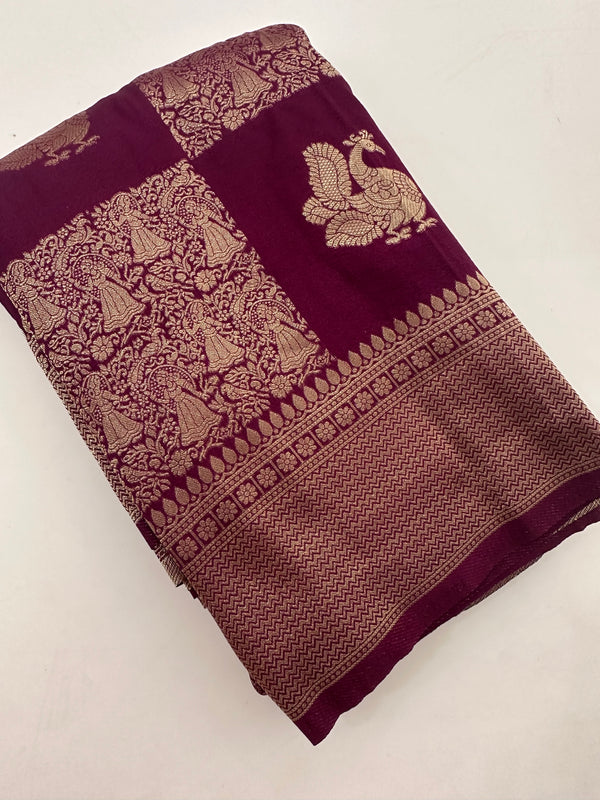 Banarsi Crape Silk-J29