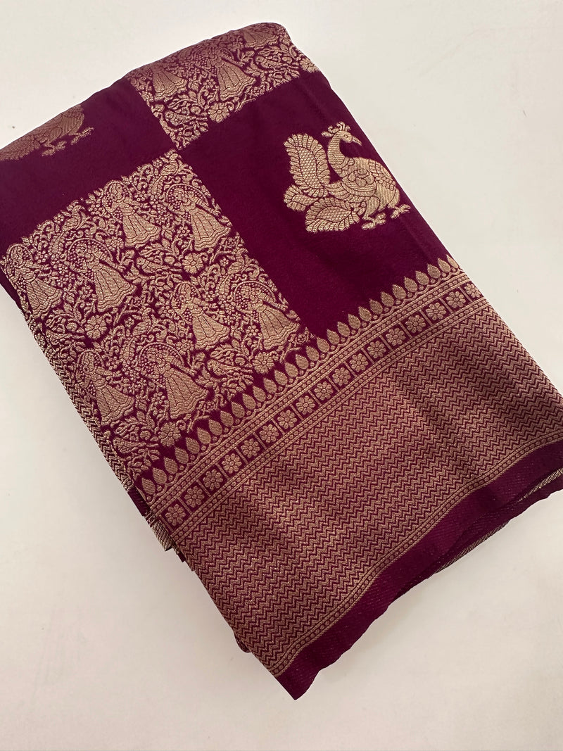 Banarsi Crape Silk-J29