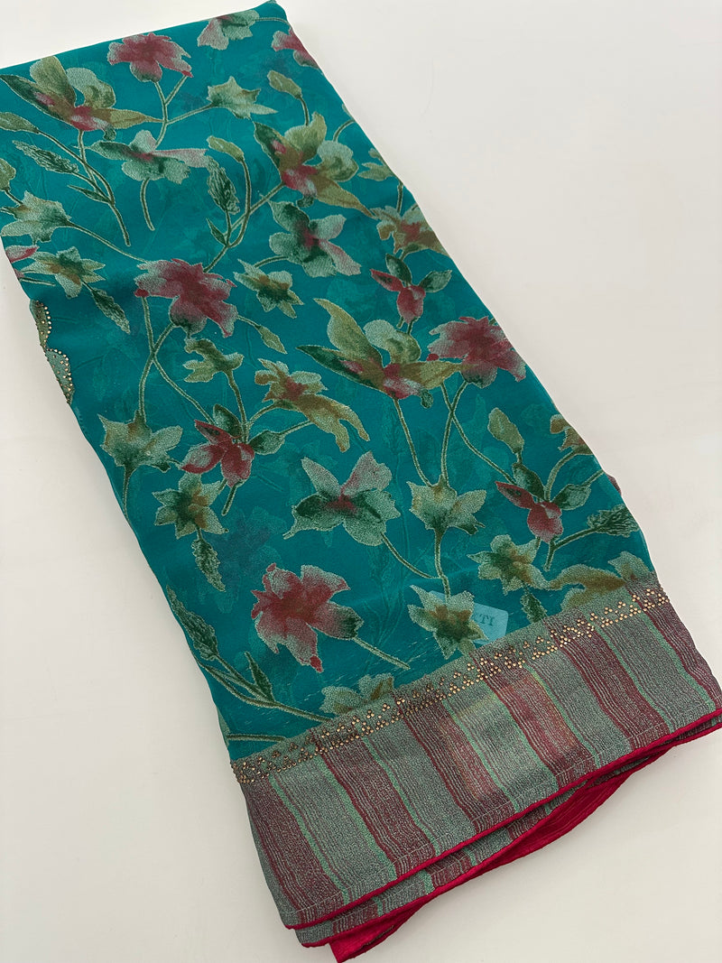 Brosso Fancy Saree New-(JU1)