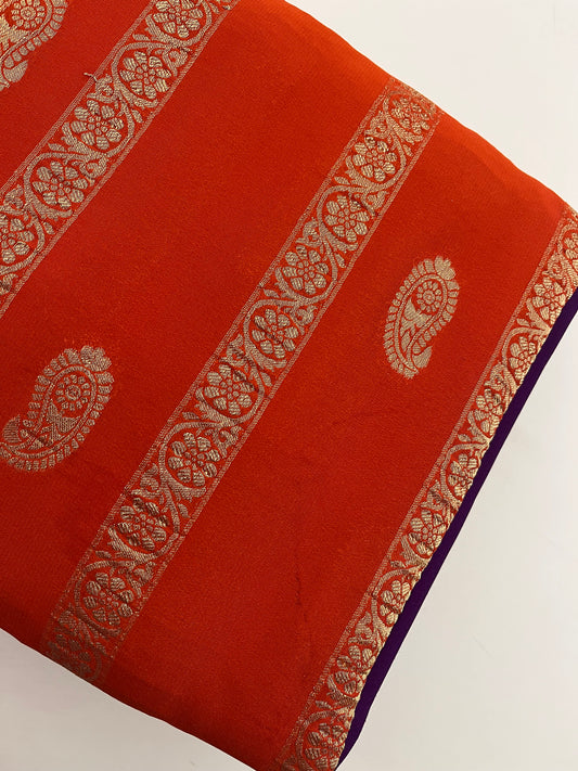 612 SEMI MYSORE SILK SAREES