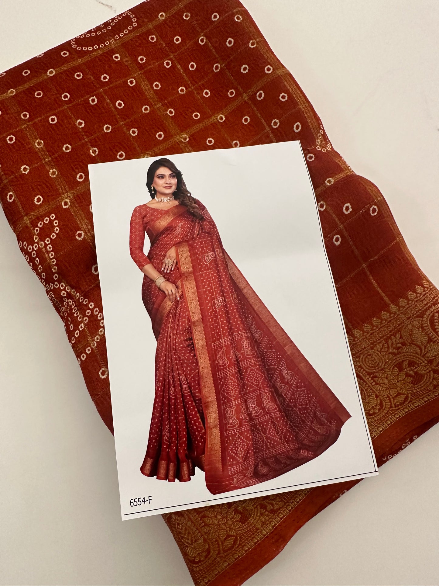 Crape Chiffon Fancy Saree-J1