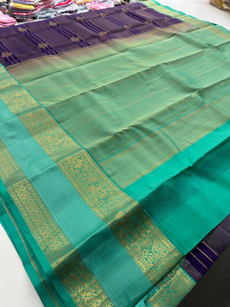 Self Kanchi Silk Sarees🌹-AU14
