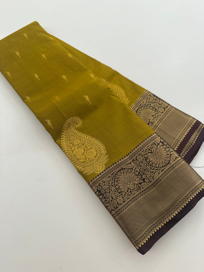 Semi Kanchi Silk Saree-JU16