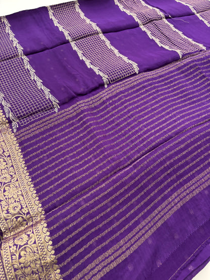 Designer soft Chinnon full embroidery