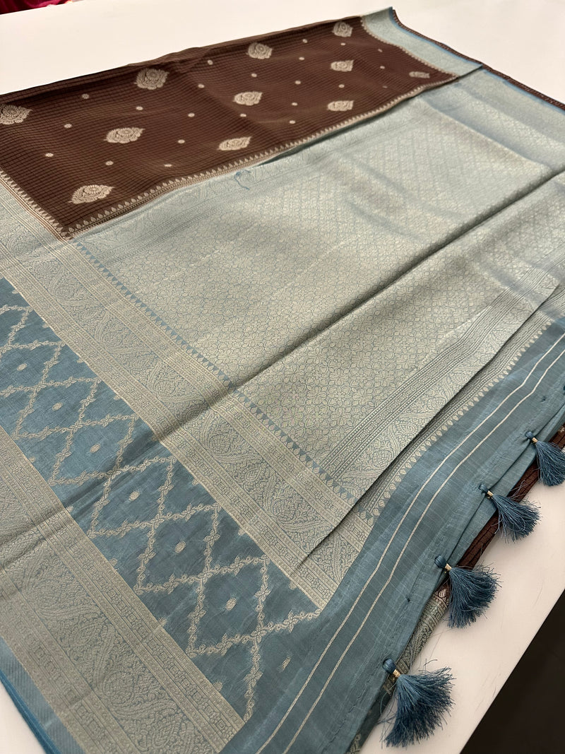 Crape Viscose Fancy Sarees-AU4