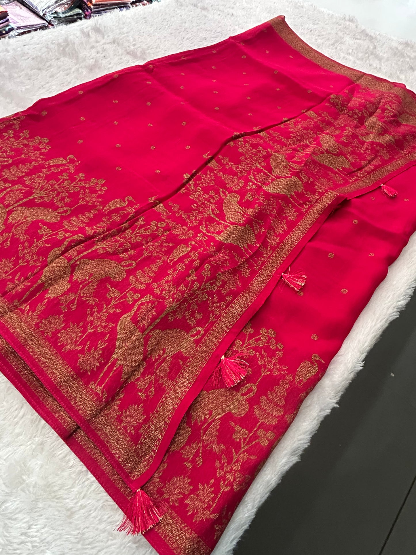 Premium Jute Tussar Fancy Saree-M14