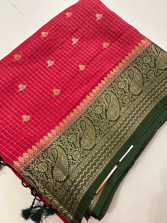 Viscose Banarasi saree-M27
