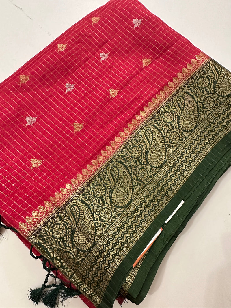Viscose Banarasi saree-M27