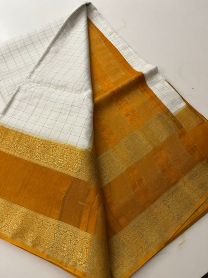 Dupion silk saree