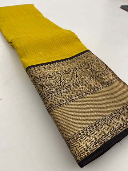 Pure Kanchipuram silk saree with silk mark certified