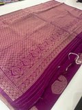 Banarsi Crape Fancy 🌹-AU6