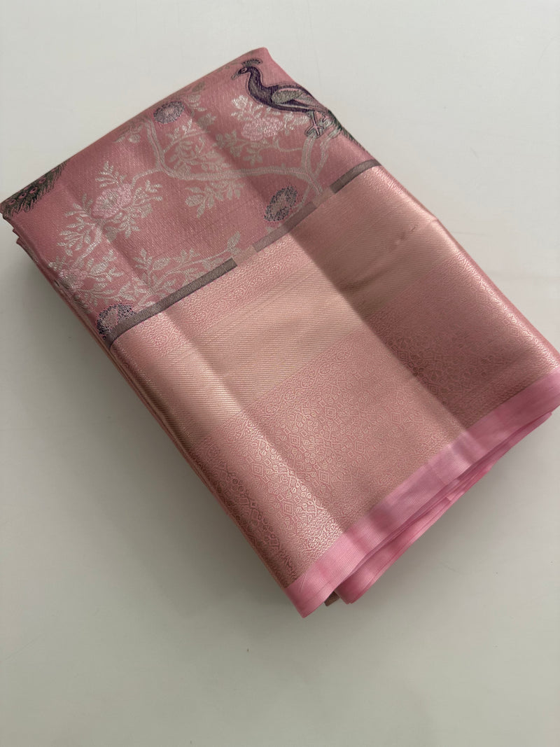 Kanchi Semi Silk Tissue Brocade-JU10