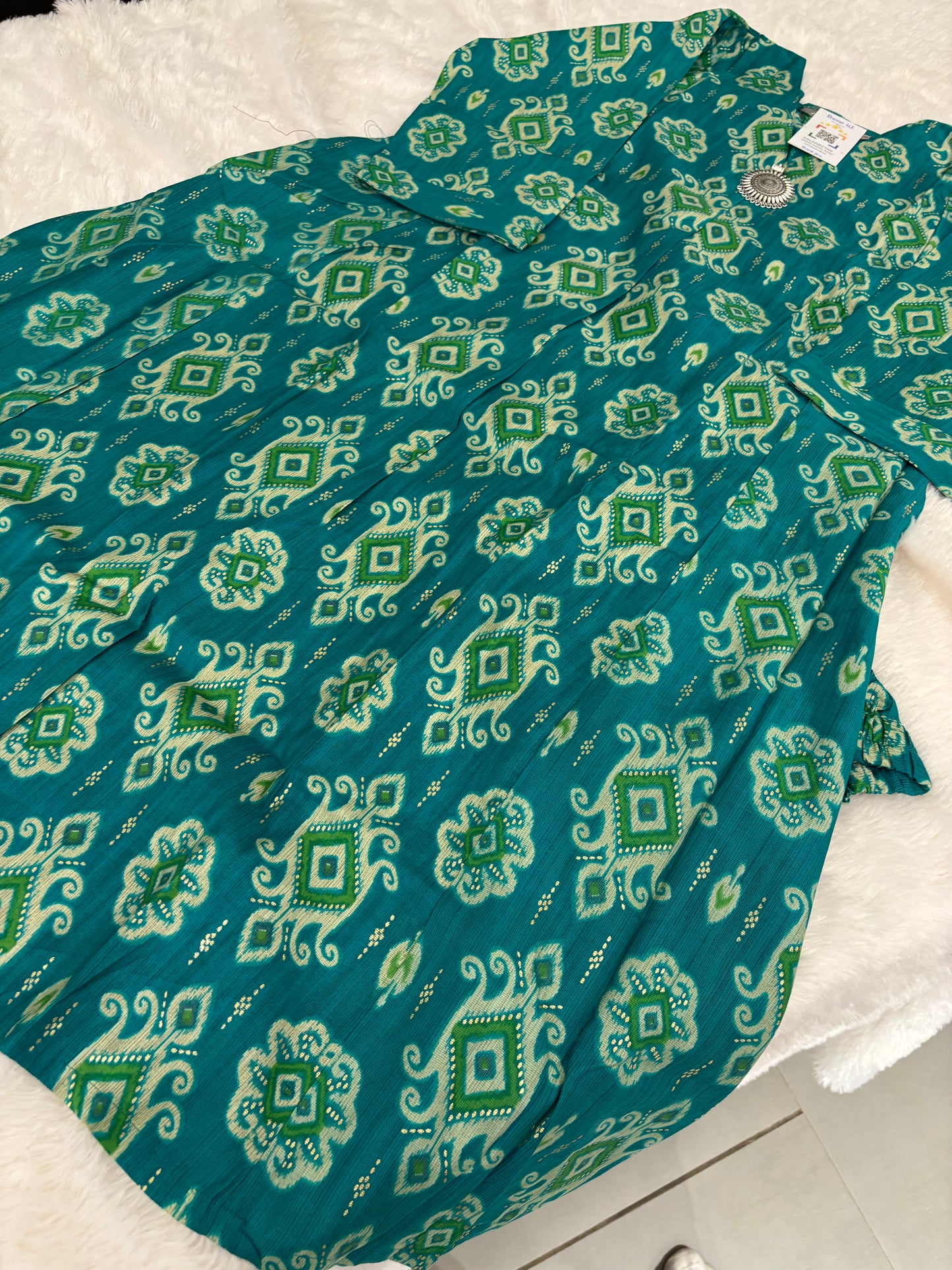 Office Wear Kurti With Pendant