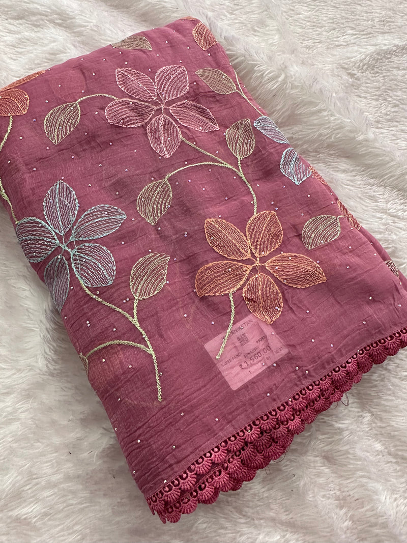 Fancy Soft Organza Embroidery-AU14
