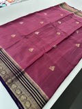 Cut Dana Work Border Chinnon Saree -AU6