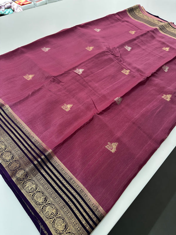 Premium Tussar Fancy Saree-AU6