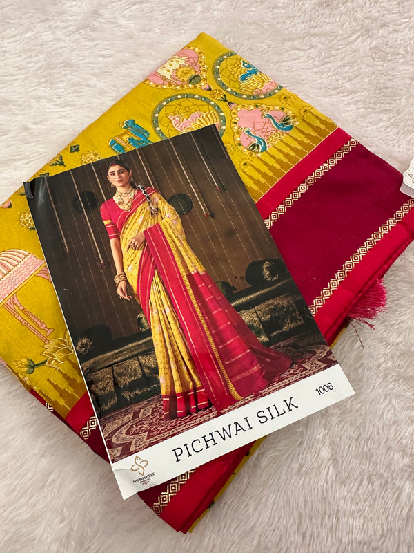 Pichwai Silk Printed-JU3