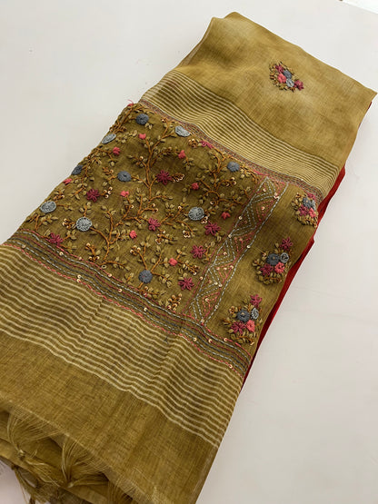 251 ✨ ✨ LINEN EMBROIDERY DESIGNER✨✨
