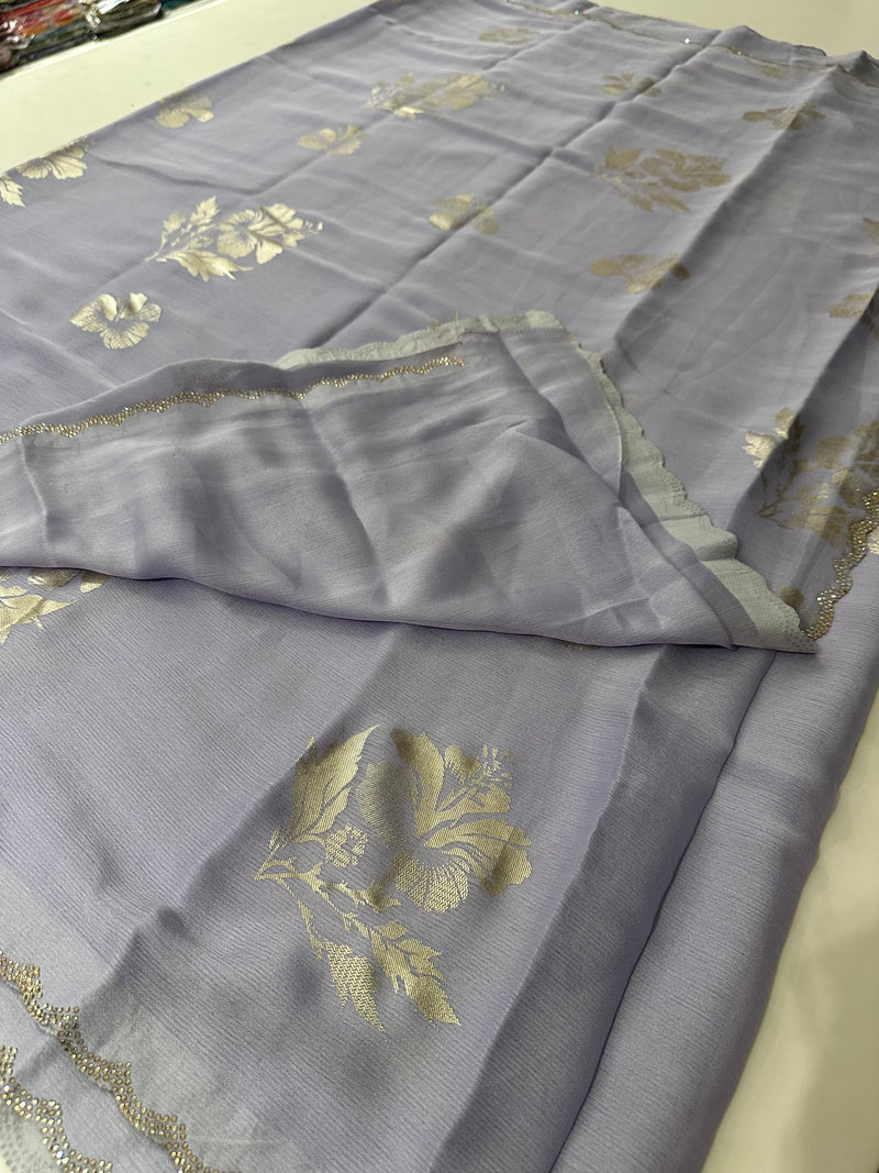 Foil Print Chiffon-J2