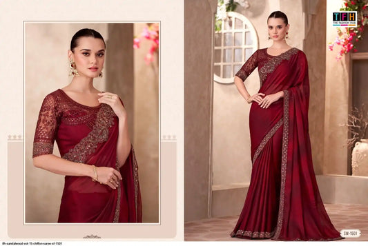 Designer Premium Chiffon Fancy- PARTY