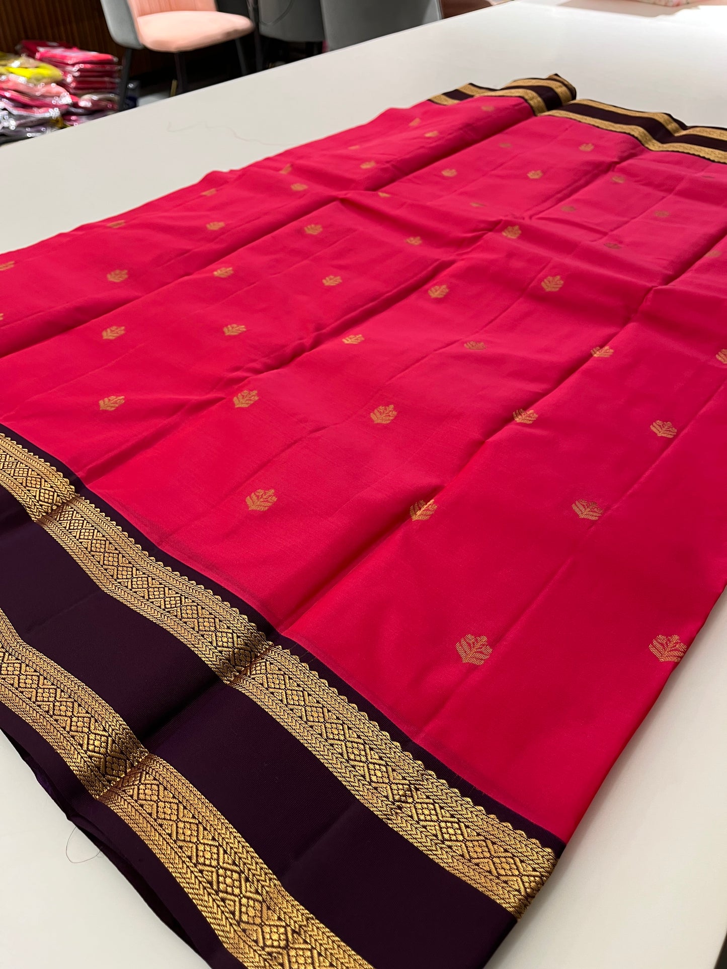 Pure Kanchipuram silk saree with silk mark certified