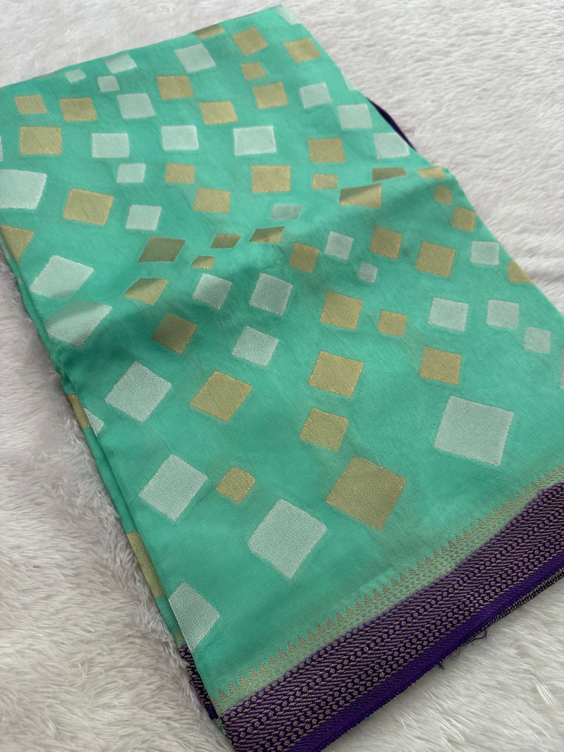 Banarsi Viscose Fancy Saree-JU12