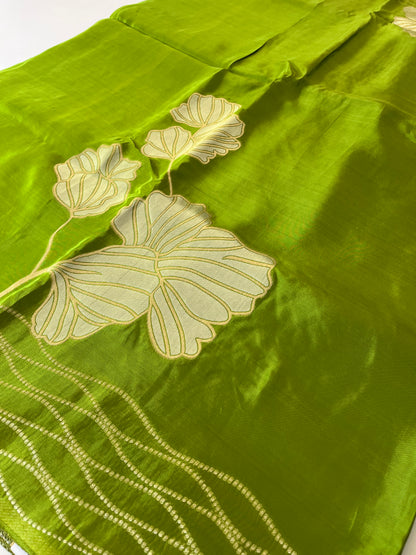 Chinnon Silk Premium Lily Green Red