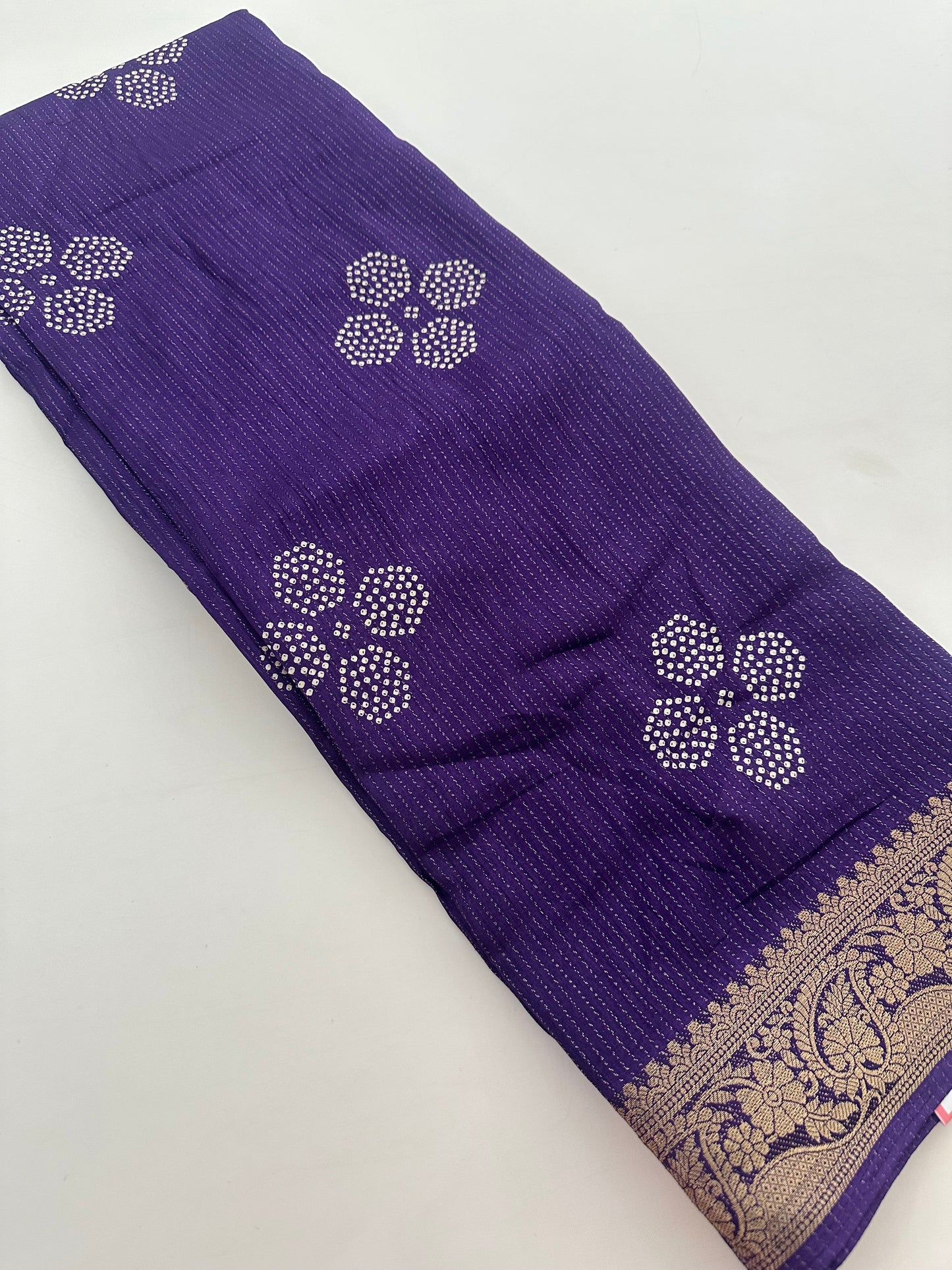 Tussar Chiffons Lines-J13