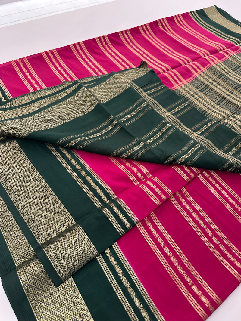 Semi Crepe Fancy Sarees🌹AU18