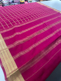 Pure Crape Mysore Silk Saree  100GSM❤️❤️-J22