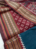 Premium Designer Chanderi Mul Fabric With Designer Border and Weaving Pallu with Tassels❤️❤️-JU3