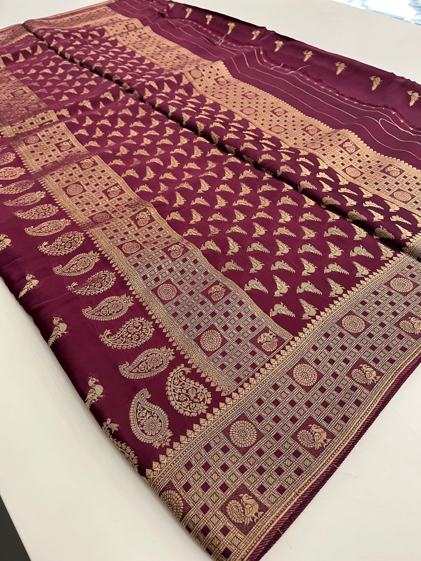 Pure Banarsi Satin Silk