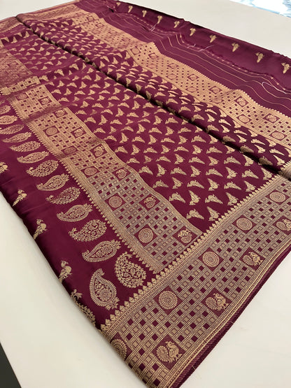 Pure Banarsi Satin Silk