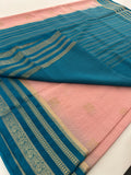 15 Days Pre Booking -Semi Mysore Silk in beautiful color combinations,, comes with contrast border,, and contrast blouse piece🌹
