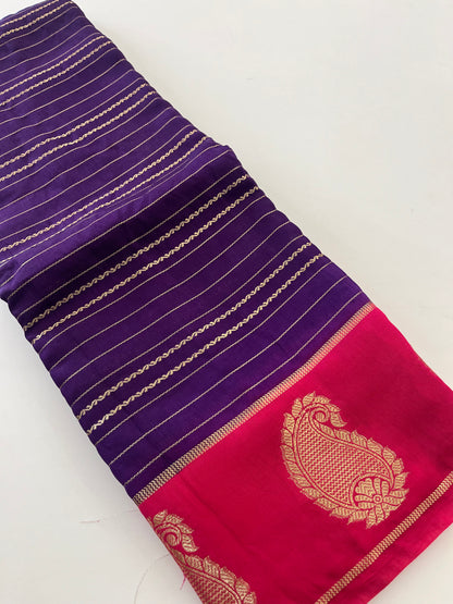 Semi Mysore silk new design