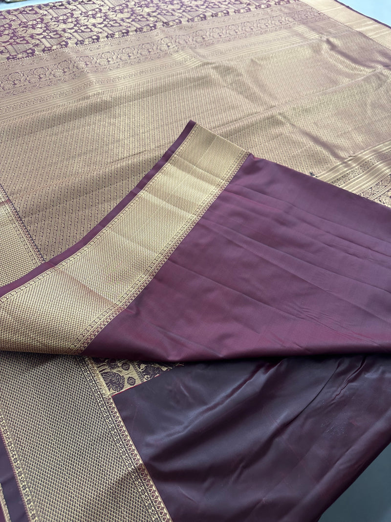 Kanchi Semi Silk Tissue Brocade-JU10